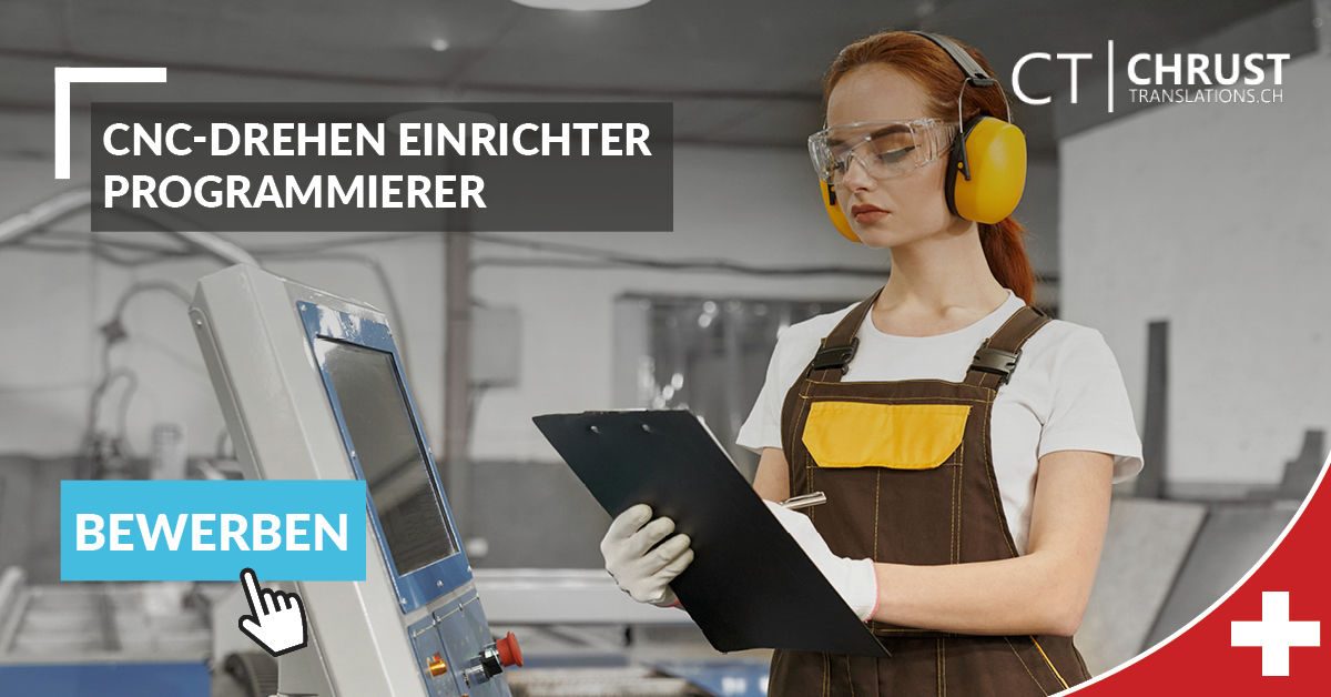 CNC-Drehen Einrichter / Programmierer (m/w/d) 100%